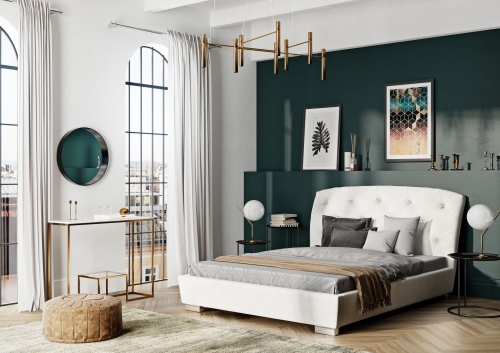 Łóżko Verona z pięknym zagłówkiem