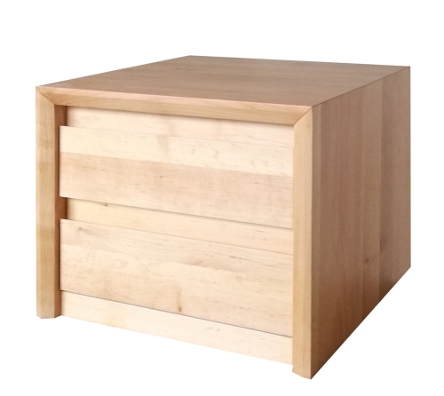 szafka nocna m-form 2s drewniana dąb z dwiema szufladami