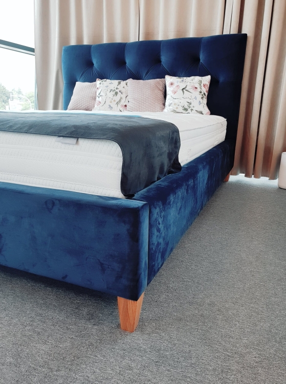 Łóżko Maxi welur granatowy gr 1 tkanina  2216