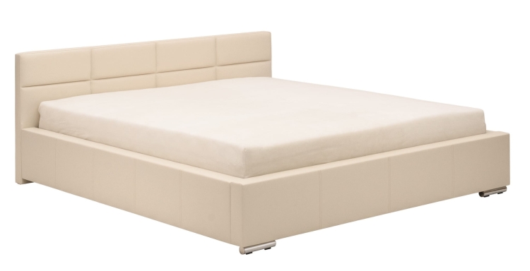 łózko tapicerowane z niskim zagłówekiem 80 cm