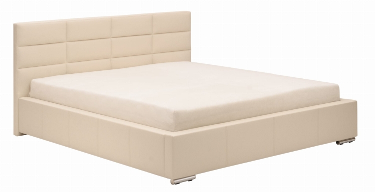 Łóżko tapicerowane zagłówek 100 cm