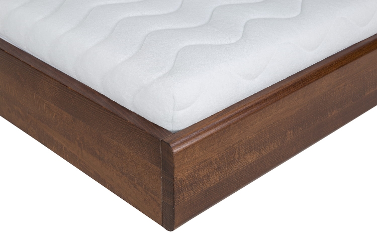 Łóżko LK 188 bez pojemnika – minimalistyczna forma, lite drewno bukowe i wysokiej jakości wykonanie.”