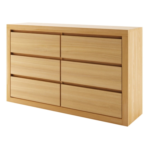 Komoda dębowa 6 szuflad