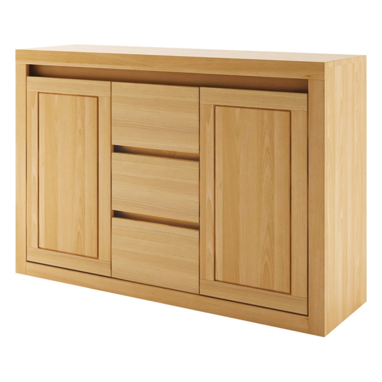 Komoda dębowa z dużymi szufladami