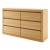 Komoda bukowa 6 szuflad