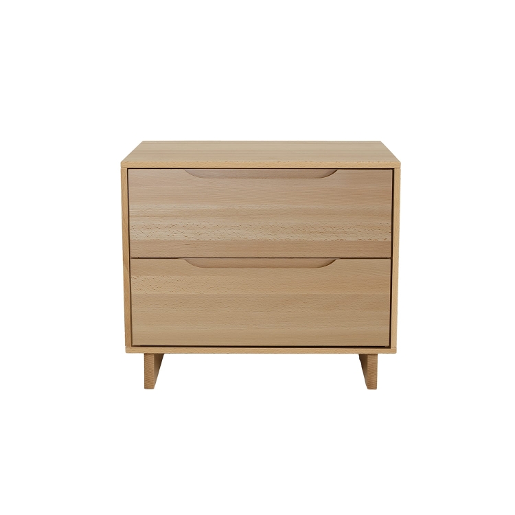 Szafka nocna bukowa z szufladami