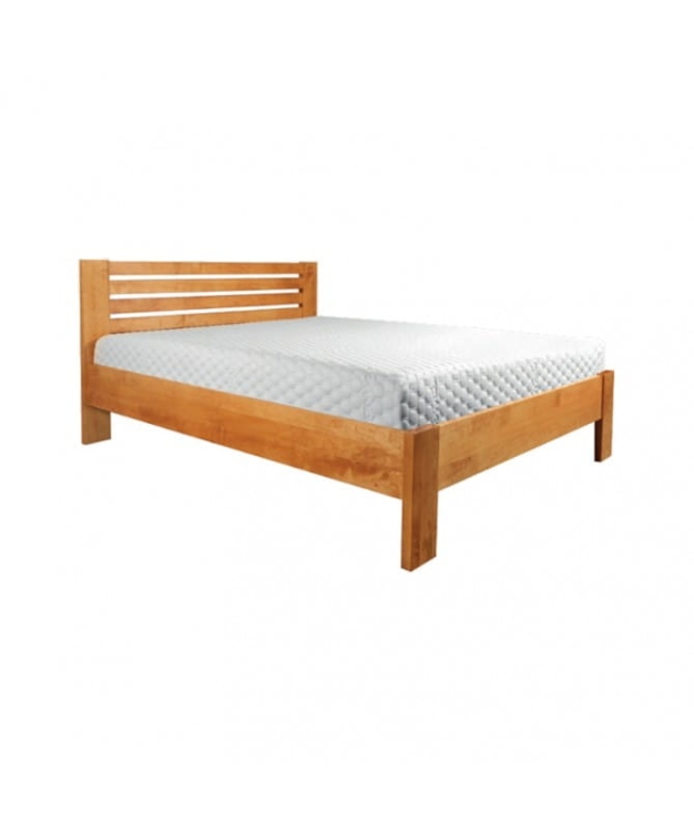 Łóżko drewniane Bergen – eleganckie łóżko z litego drewna, dostępne w wersji z pojemnikiem lub bez, idealne do każdej sypialni.