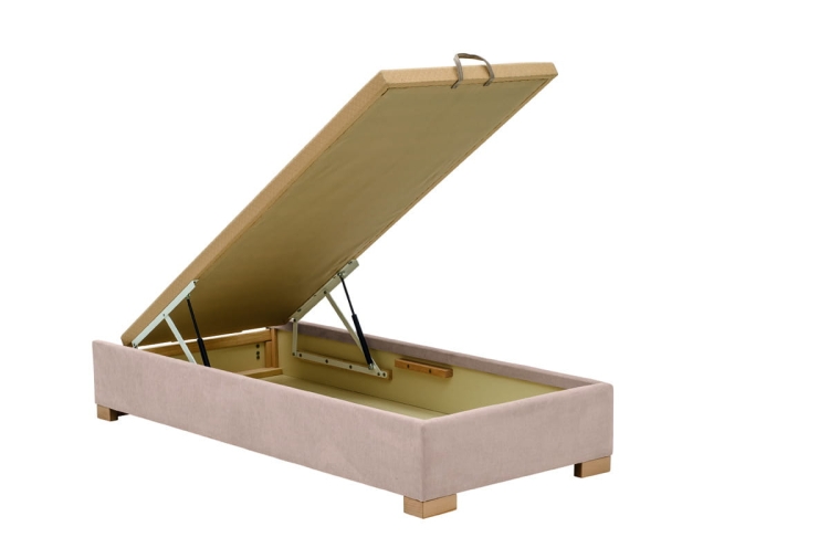 podstawa łóżka z pojemnikiem na pościel otwierana