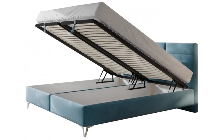 łóżko kontynentalne Logan z pojemnikiem na pościel.webp