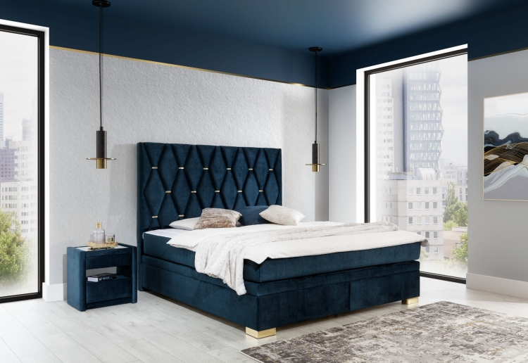łóżko hotelowe New Elegance zagłówek pikowany