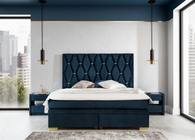 łóżko tapicerowane nowoczesne do sypialni
