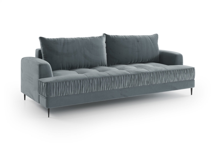 sofa z drapowaną tkaniną nowoczesna