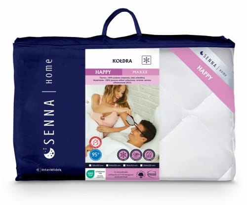 kołdra 200x220 gruba zimowa biała