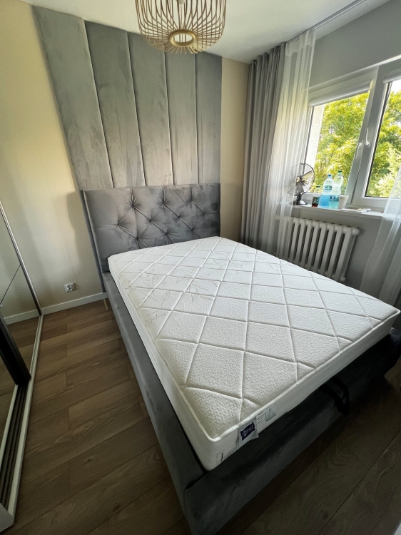 łóżko maxi 160 tkanina Paris steel