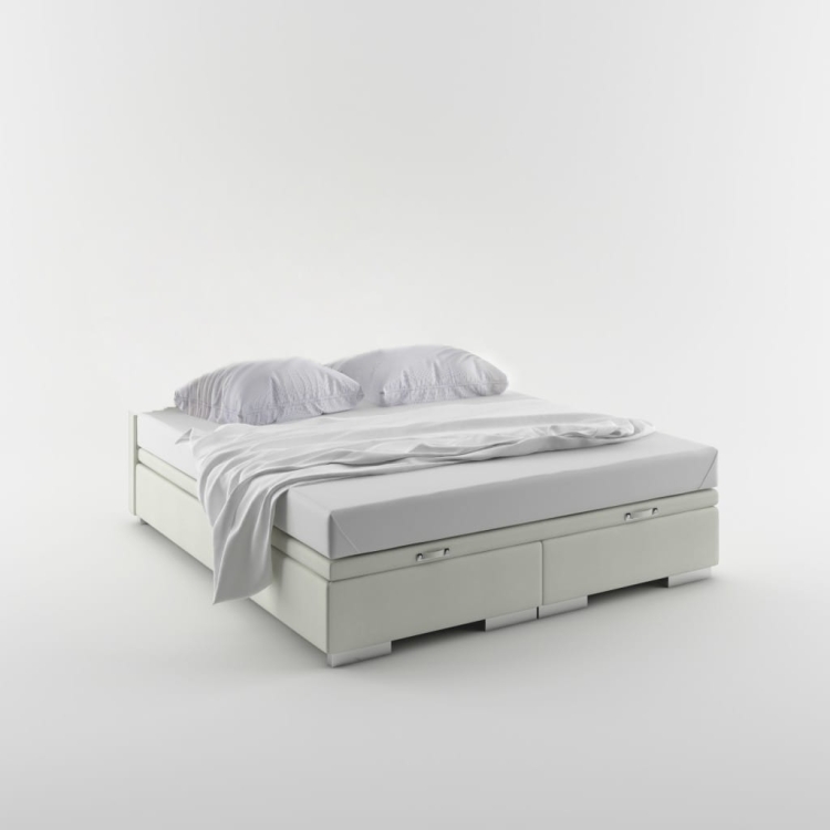 Podstawa kontynentalna łóżka tapicerowana bez zagłówka, nowoczesny design