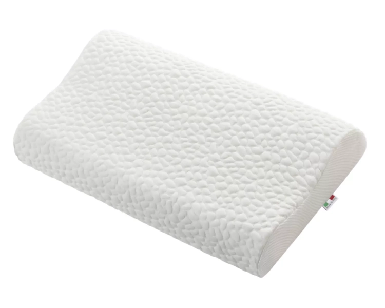 MOONTEX CERVICAL: ortopedyczna poduszka z pianki Visco-Elastic (55 kg/m³) dla zdrowego snu i wsparcia szyi. Wyrób medyczny MollyFlex, antyalergiczny, antybakteryjny. Zapewnij sobie komfort i pozbądź się bólu karku. Wymiary: 40x70x12/9 cm. 5 lat gwarancji.
