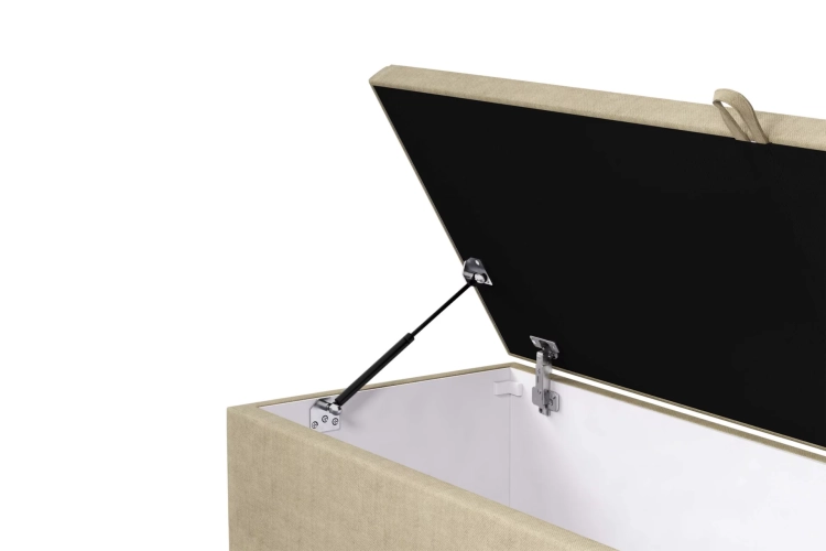 ławka pikowana z pojemnikiem