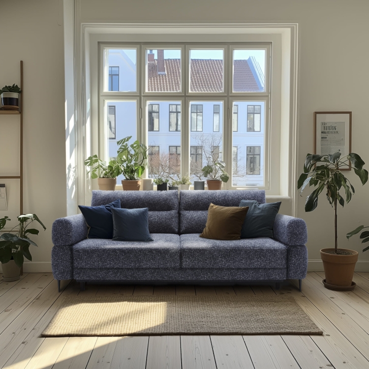 Minimalistyczna sofa skandynawska