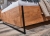 łózko loft wysoka noga metalowa czarna