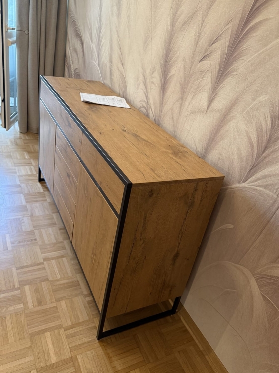 Nowoczesna komoda loftowa Dąb Lancelot z szufladami z cichym domykiem