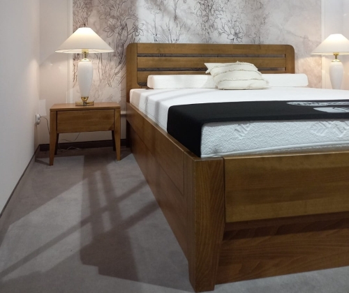 Łóżko LK 189 Drewmax – aranżacja klasyczna i nowoczesna w sypialni