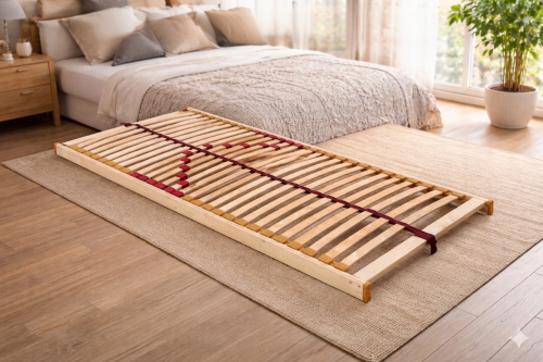 dobrej jakości stelaż do łóżka z drewna