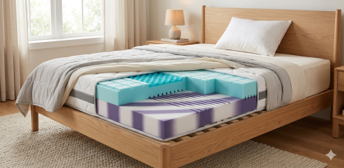 Materac conga wnętrze o dwóch twardościach