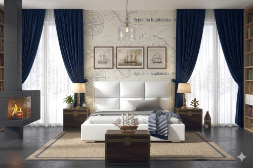 białe łózko do sypialni